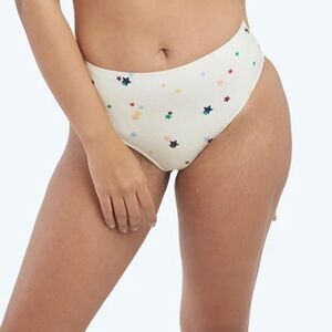 Summersalt High Leg Bikini Bottom Size 10 Star Pattern Multicolor